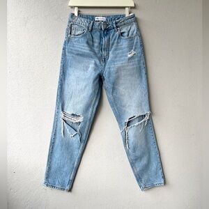 ZARA | Distressed High Waist Jeans